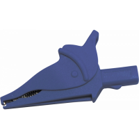 Зажим изолированный типа "крокодил", d30, синий