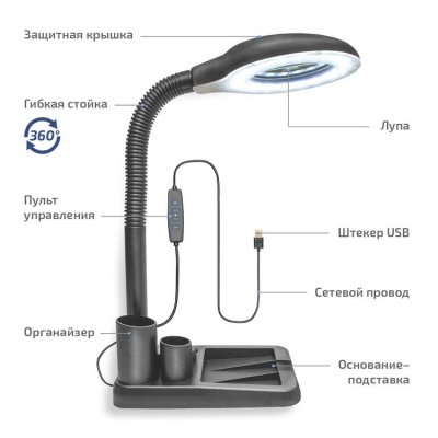 Бестеневая лампа МЕГЕОН 02818